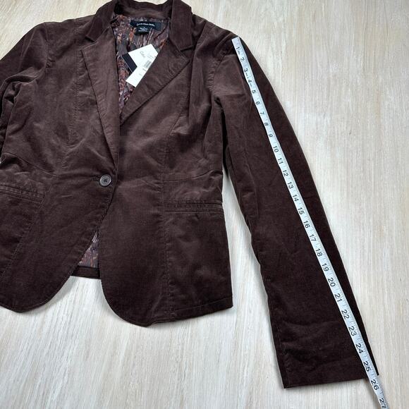 NWT Calvin Klein Brown Corduroy Single Button Casual Western Minimalist Blazer M - Picture 9 of 16